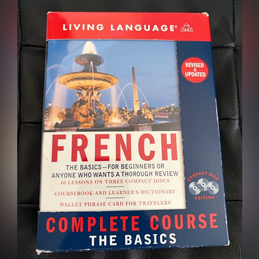 French by Living Language 2005 Audio 3 CD Coursebook Learner Dictionary Set GUC